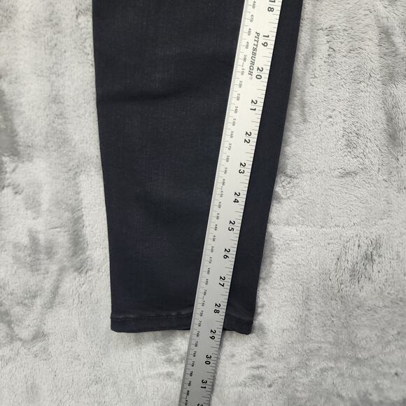 Maurices Jeans Womens M Black High Rise 3-Button Skinny Ankle Jegging Stretch - Picture 10 of 12